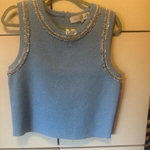 Endless Rose Blue Embellished Boxy Tank Top
New without tag .